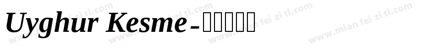 Uyghur Kesme字体转换